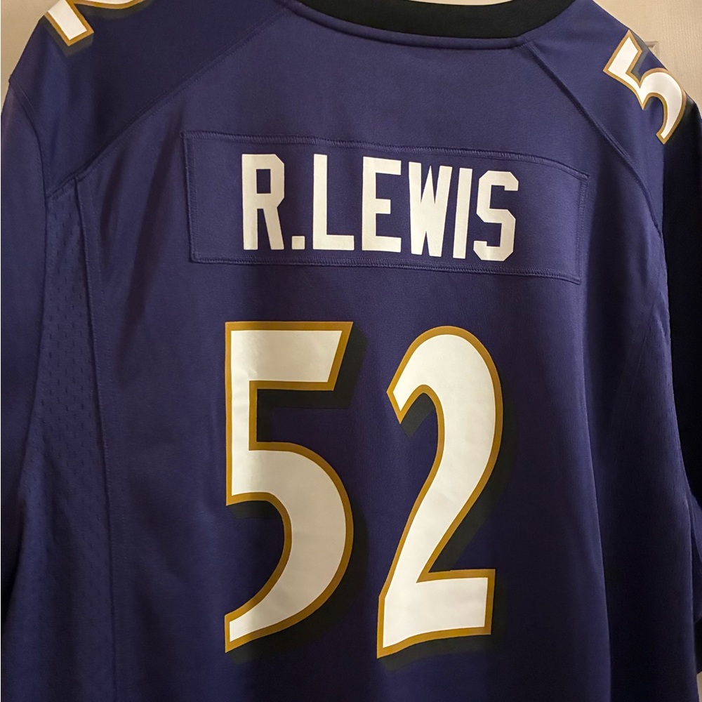 NFL Ravens Nike Purple Jersey #52 Ray Lewis